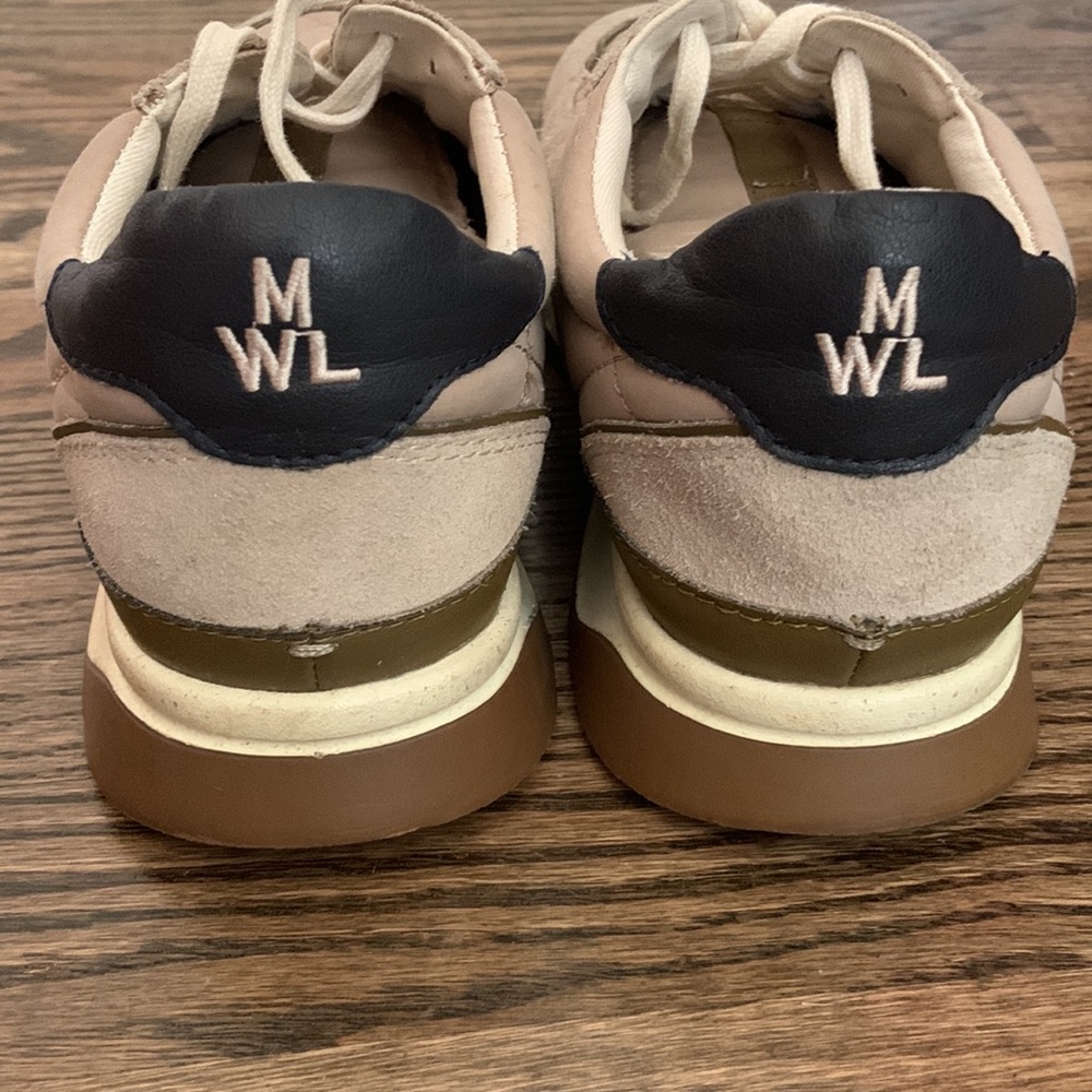 Madewell Cream and White Quilted Sneakers - Picture 4 of 10